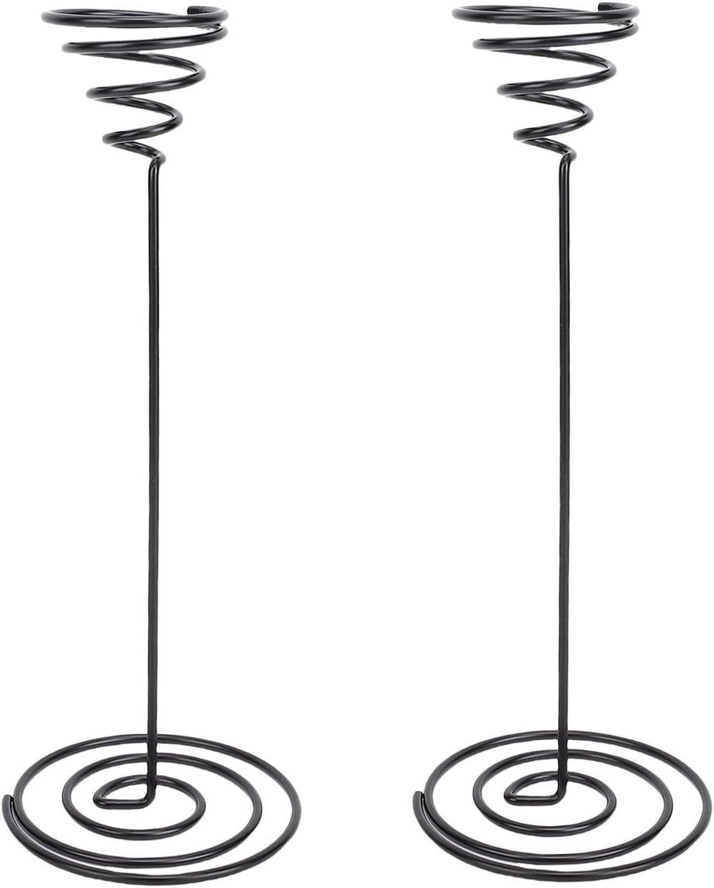 10 Stück Spiralförmige Luftpflanzenstützen, Luftpflanzenhalter, Präsentationsständer Für 190 Mm Große Schwarze Eisenpflanzen Mit Stabilem Fuß, Ideal Für Garten, Terrasse, Büro, Zuhause Usw.