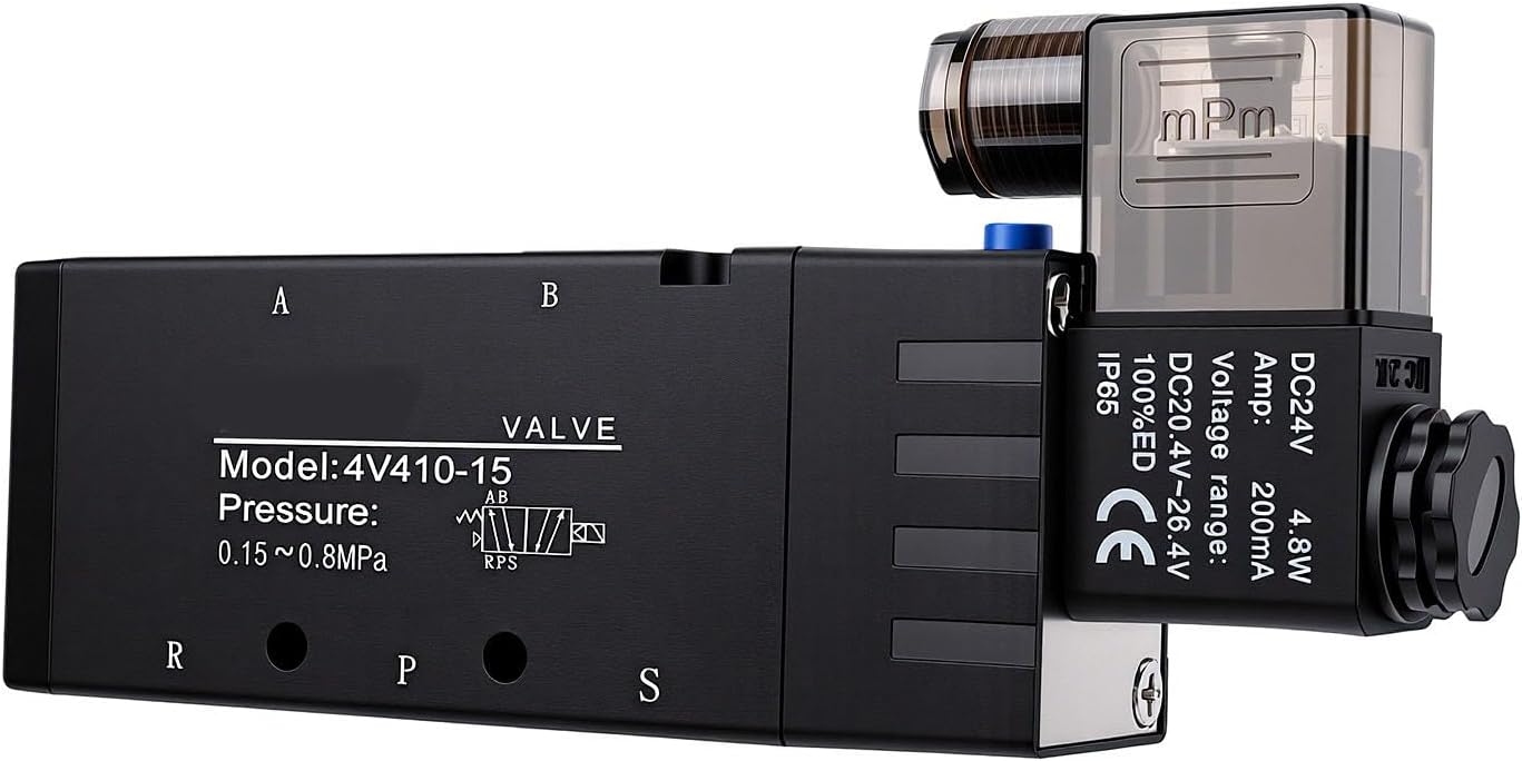 Pneumatisches Magnetventil, 5/2-wege, 2-positionen, 1/2 Npt, Dc24v