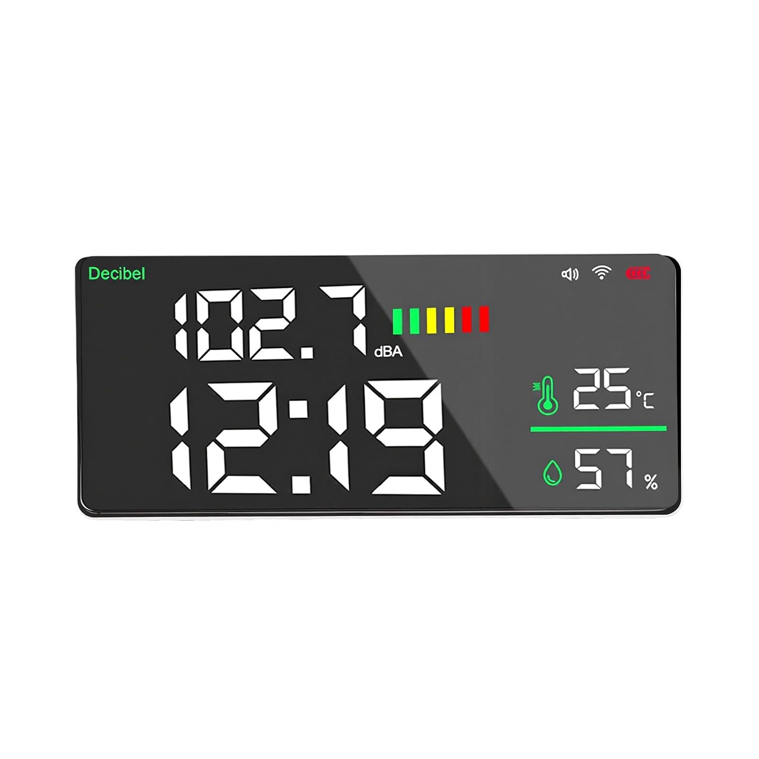 Barometer Mit Holzeinlage, 3-in-1-funktion, 960-1060 Hpa