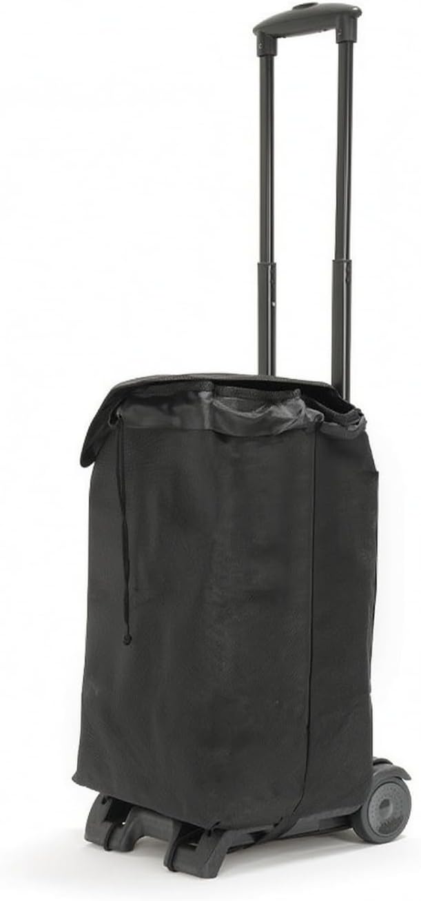 Faltbarer Einkaufswagen, Sackkarre, Marktwagen Mit Abnehmbarer, Wasserdichter Tasche, Eisenrahmen Und Kunststoffteile, Faltbar, Schwarz