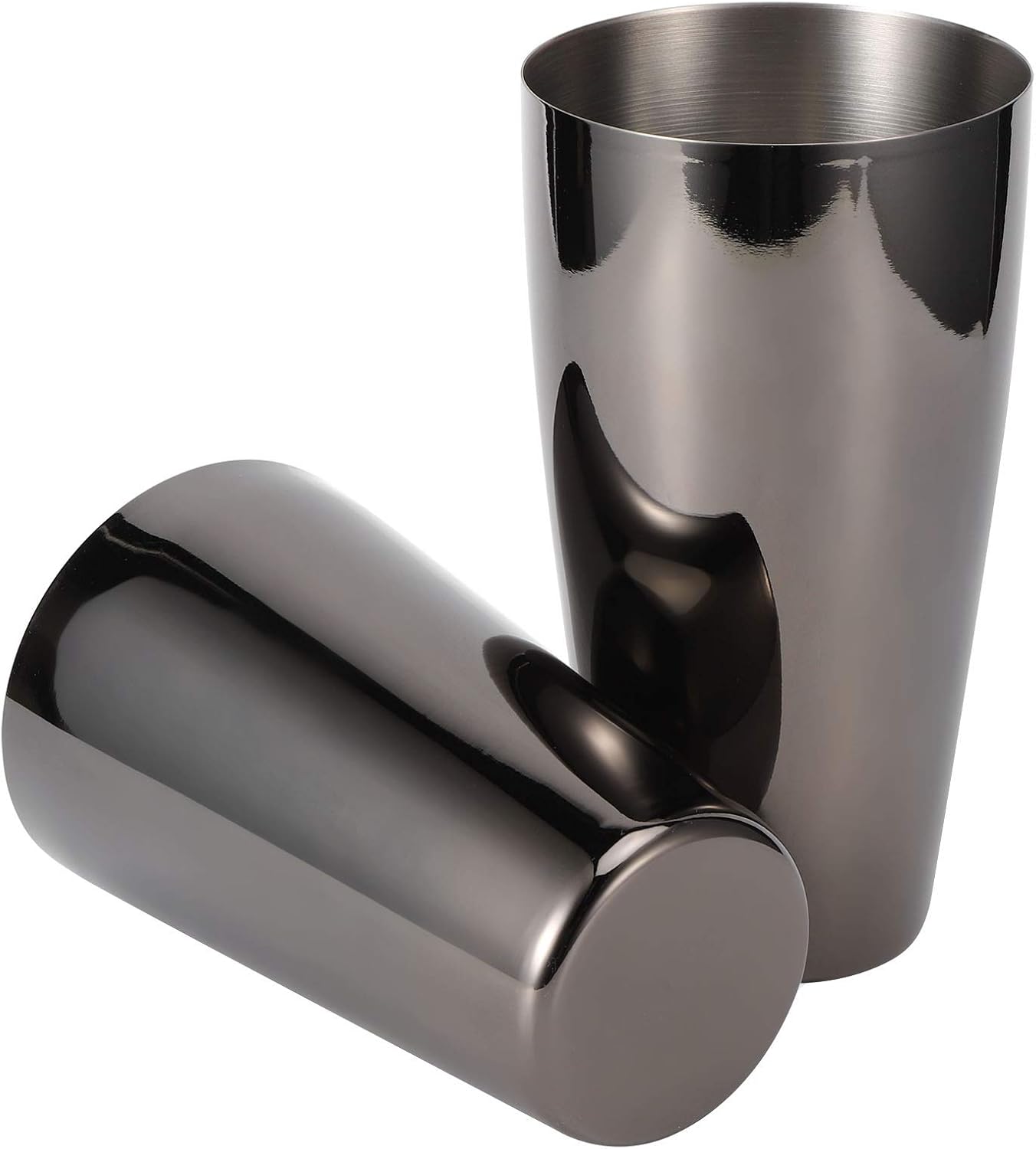 Cocktailshaker-set, Cocktailmixer Aus Edelstahl 304, 800 Ml Und 600 Ml Fassungsvermögen, Stabiler, Verzinkter Sockel, Auslaufsicher, Für Zuhause, Partys Und Barkeeper (schwarze Sprühpistole)