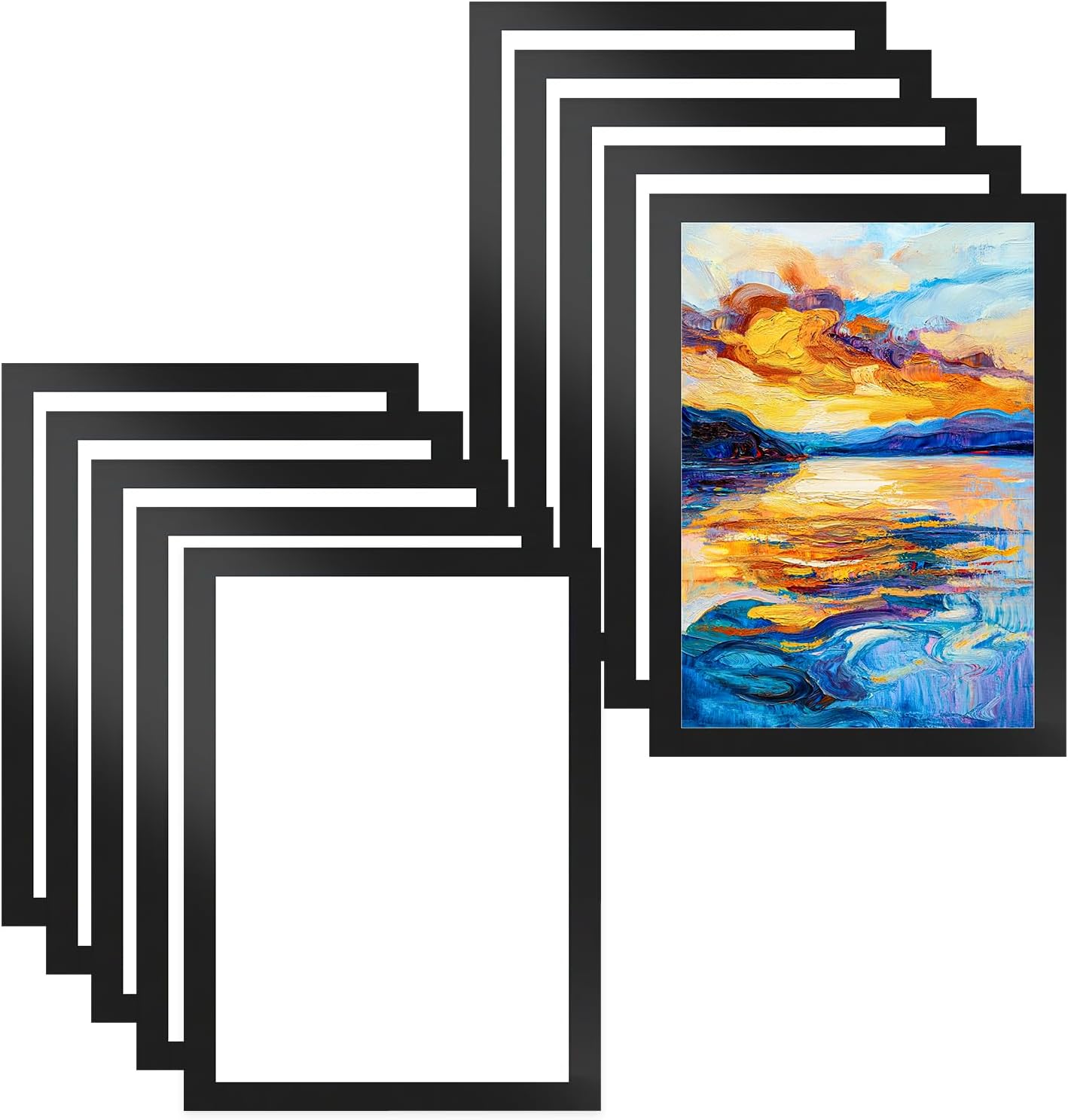 Set Mit 10 Magnetischen A4-rahmen, Magnetische A4-präsentationsrahmen, Magnetische Rahmen Zur Anbringung An Wänden, Fenstern, Türen, Kühlschränken, Für Poster, Fotos, Dokumente