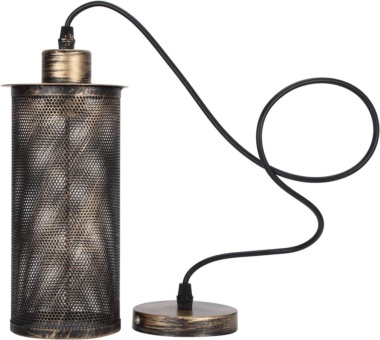 Industrieller Eisen-pendelleuchtenschirm, E27 Retro-finish