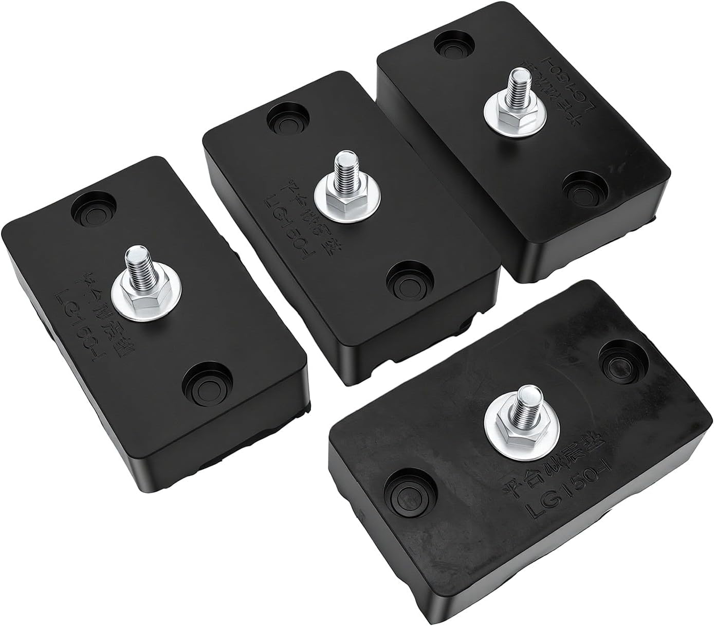 Antivibrations-montageplatten Für Klimaanlagen, 4er-set, Gummi