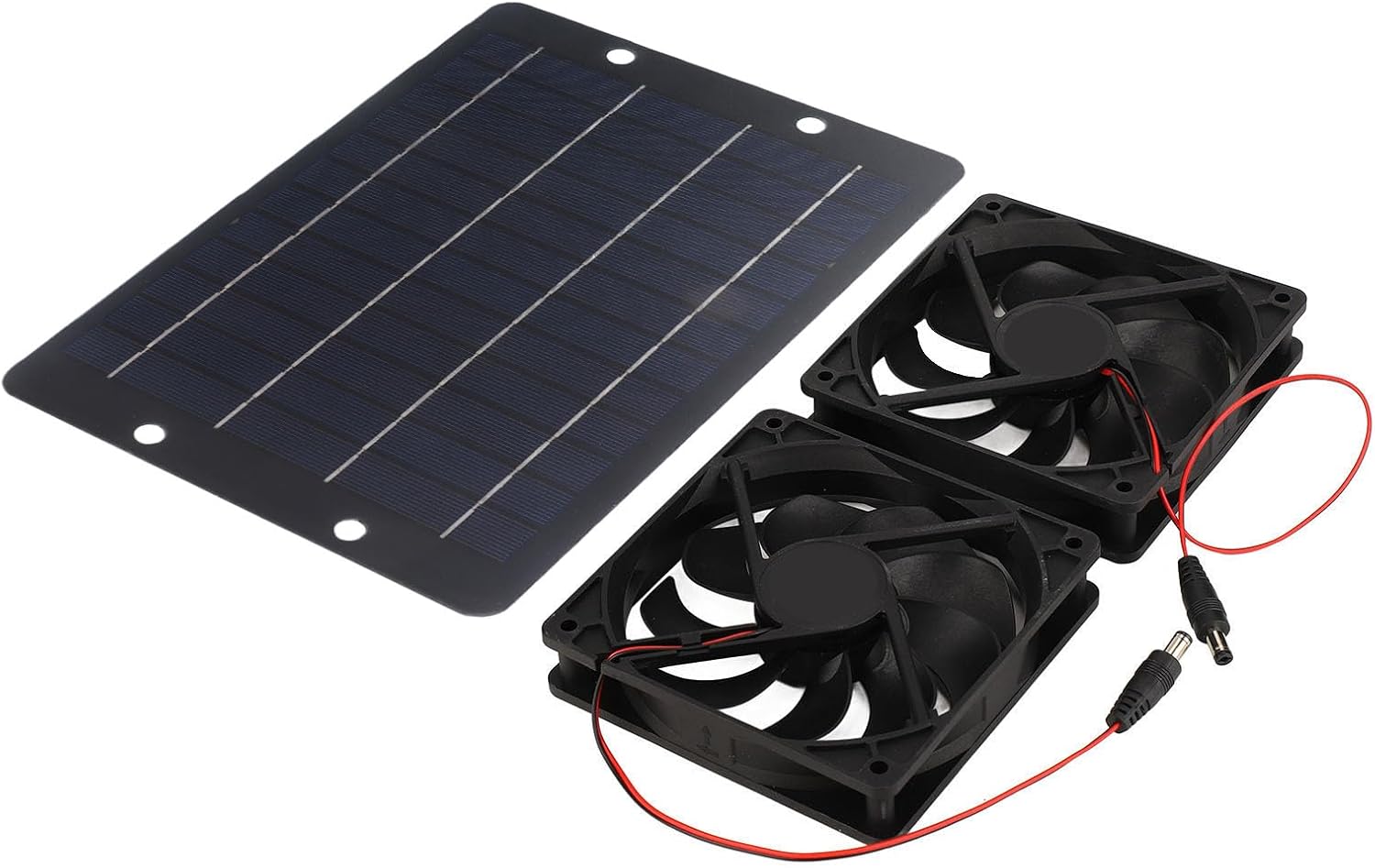 10w 12v 2a Dual-absaugung Solarpanel-lüfter-set Mit