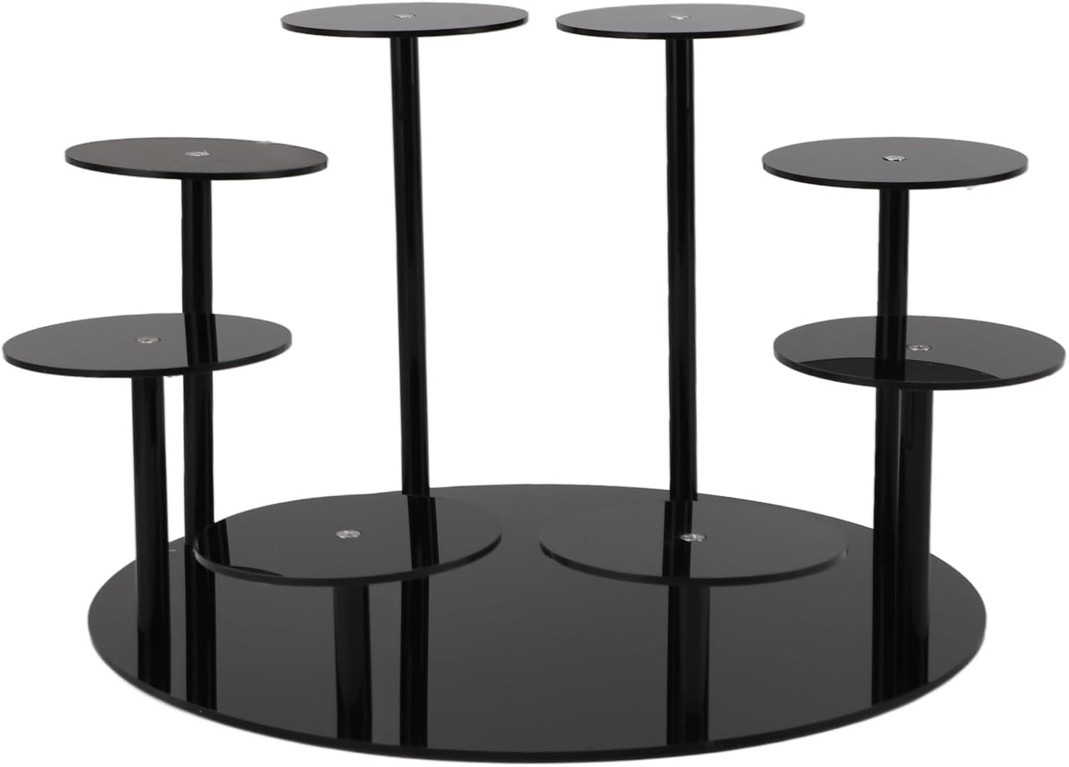 Acryl-cupcake-ständer, Mehrstöckiger Cupcake-ständer Mit 8 Runden Platten, Große Acryl-präsentationsplatte Für Figuren, Desserts, Partys, Hochzeiten, Verwendung Auf