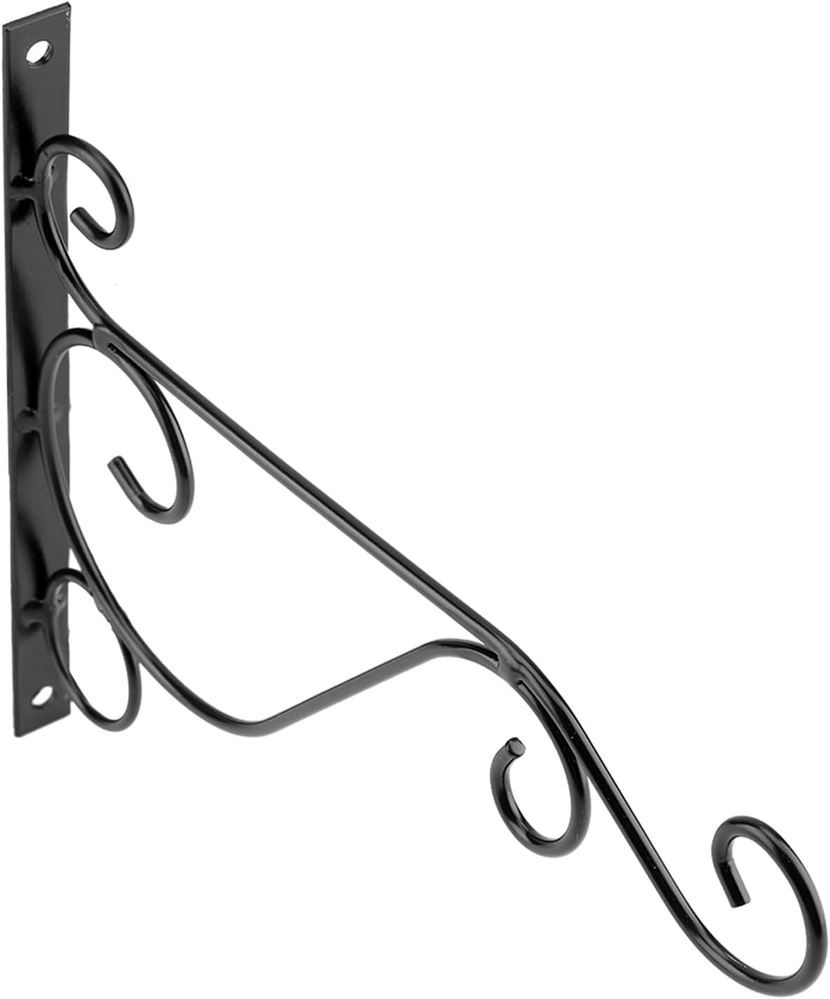 Wandmontierter Pflanzenständer Aus Eisen 25x21cm (schwarz)