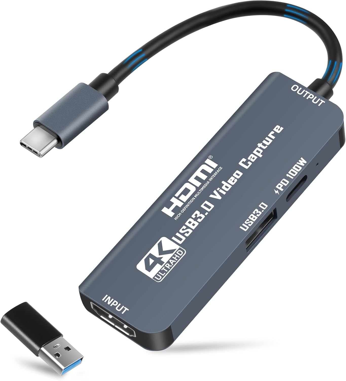 Videoaufnahmekarten, 1080p Hdmi-zu-usb/usb-c-adapter, Für Gaming, Live-streaming, Videokonferenzen, Streaming Und Unterricht