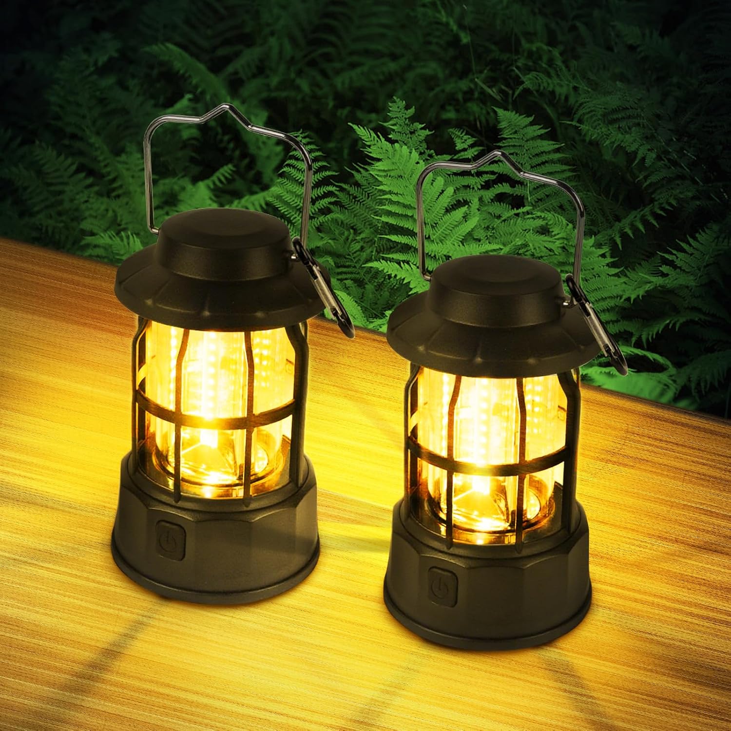 Retro-led-campinglampe – Tragbare, Wasserdichte Laterne (ipx4), Einstellbare Helligkeit, Batteriebetrieben, Ideal Zum Angeln, Gärtnern Und Wandern.