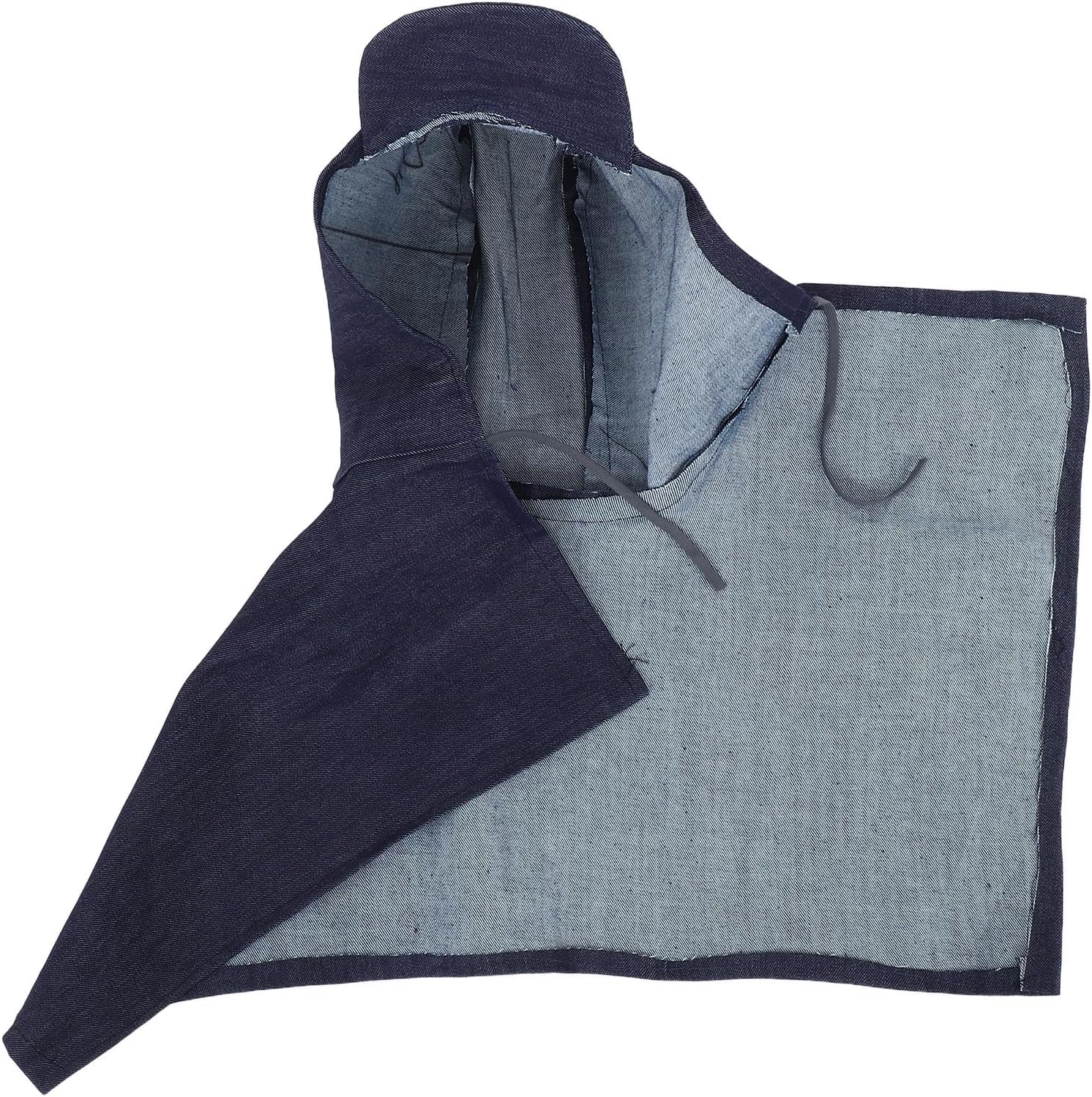 Schutzmaske Aus Denim Für Heimwerkerarbeiten Mit Staubdichter Kapuze Und Krempe, Angenehm Zu Tragen Und Zu Handhaben Für Männer Und Frauen.