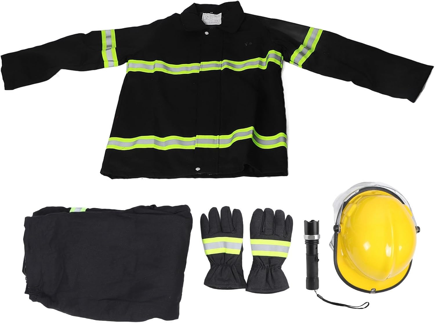 Hochsichtbarer Sicherheitsoverall, Flammhemmende Arbeitskleidung Mit Reflexstreifen, Wärmeisolierende Kleidung Für Schweißer, Marineblau, 5-teiliges Set