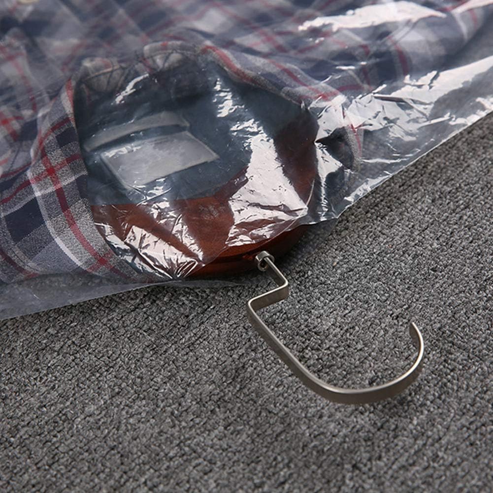 Packung Mit 50 Transparenten Staubbeuteln Für Die Chemische Reinigung – Umweltfreundliche, Strapazierfähige Und Wasserdichte Kleidersäcke