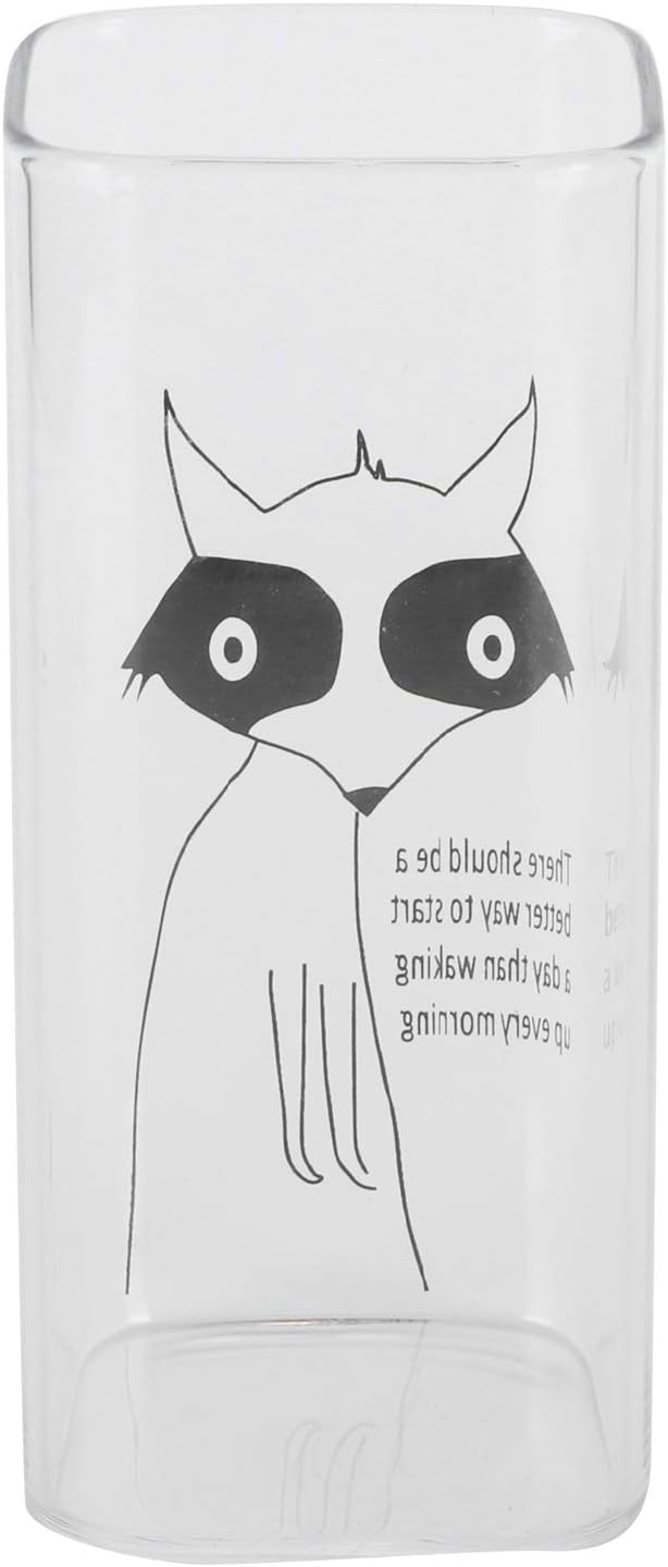 400 Ml Bedruckter Glasbecher, Ideal Für Tee, Kaffee Oder Frühstück. Transparentes Glas Mit Weichem Baumwolltuch. Sauber Für Zuhause, Büro Und Café.