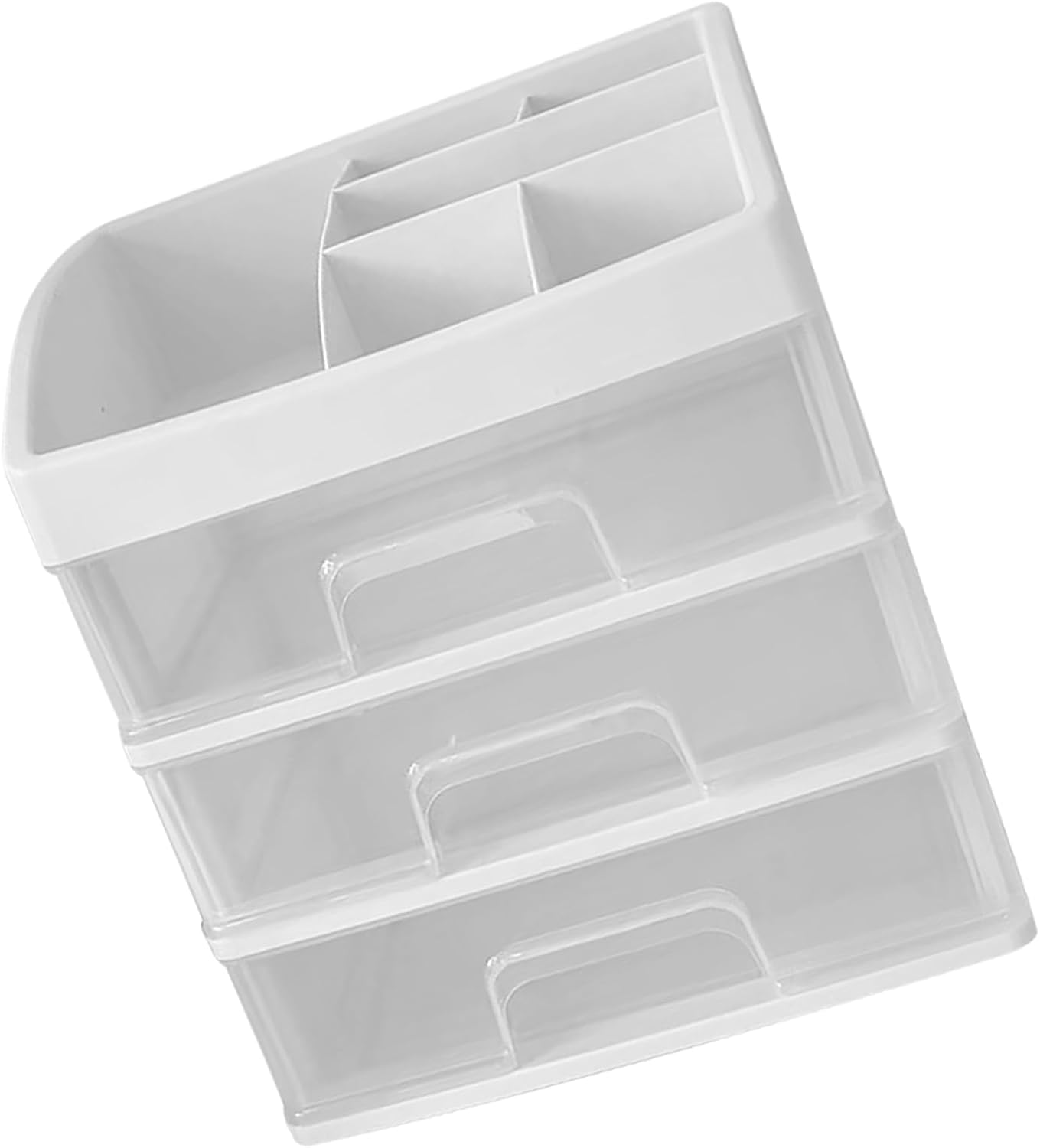 Transparente Büroaufbewahrungsschubladen Mit 3 Schubladen
