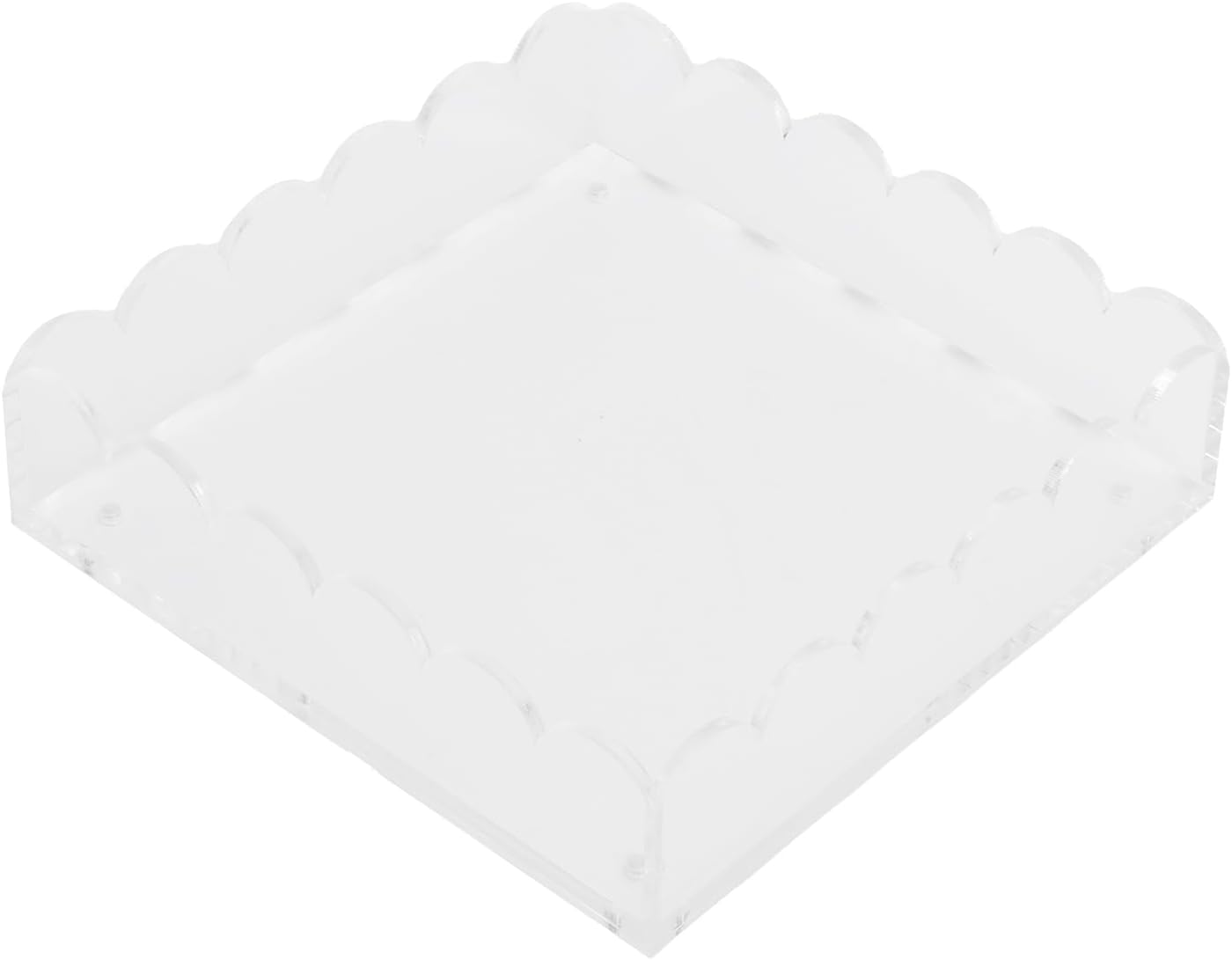 Transparente, Gewellte Acrylschale Mit Ausziehbarer Schublade, Präsentationsschale Mit Gewelltem Rand Für Fotos, Kunstwerke Und Schmuck, Ideal Für Büro Und Wohnzimmer.