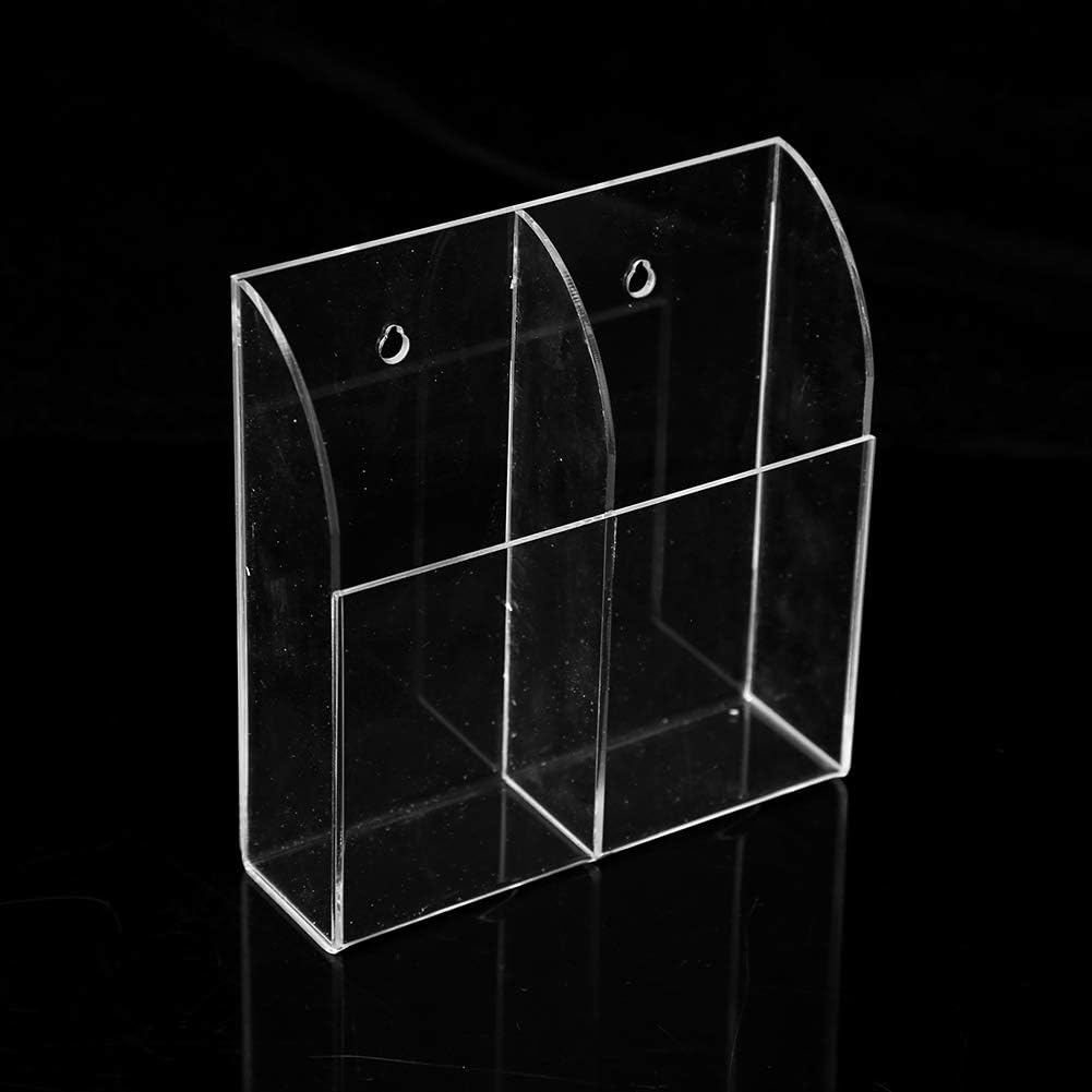 Fernbedienungshalter Aus Acryl, Transparenter Wandorganizer Mit Schrauben Zur Aufbewahrung Von Dvds, Fernsehern Und Mobiltelefonen