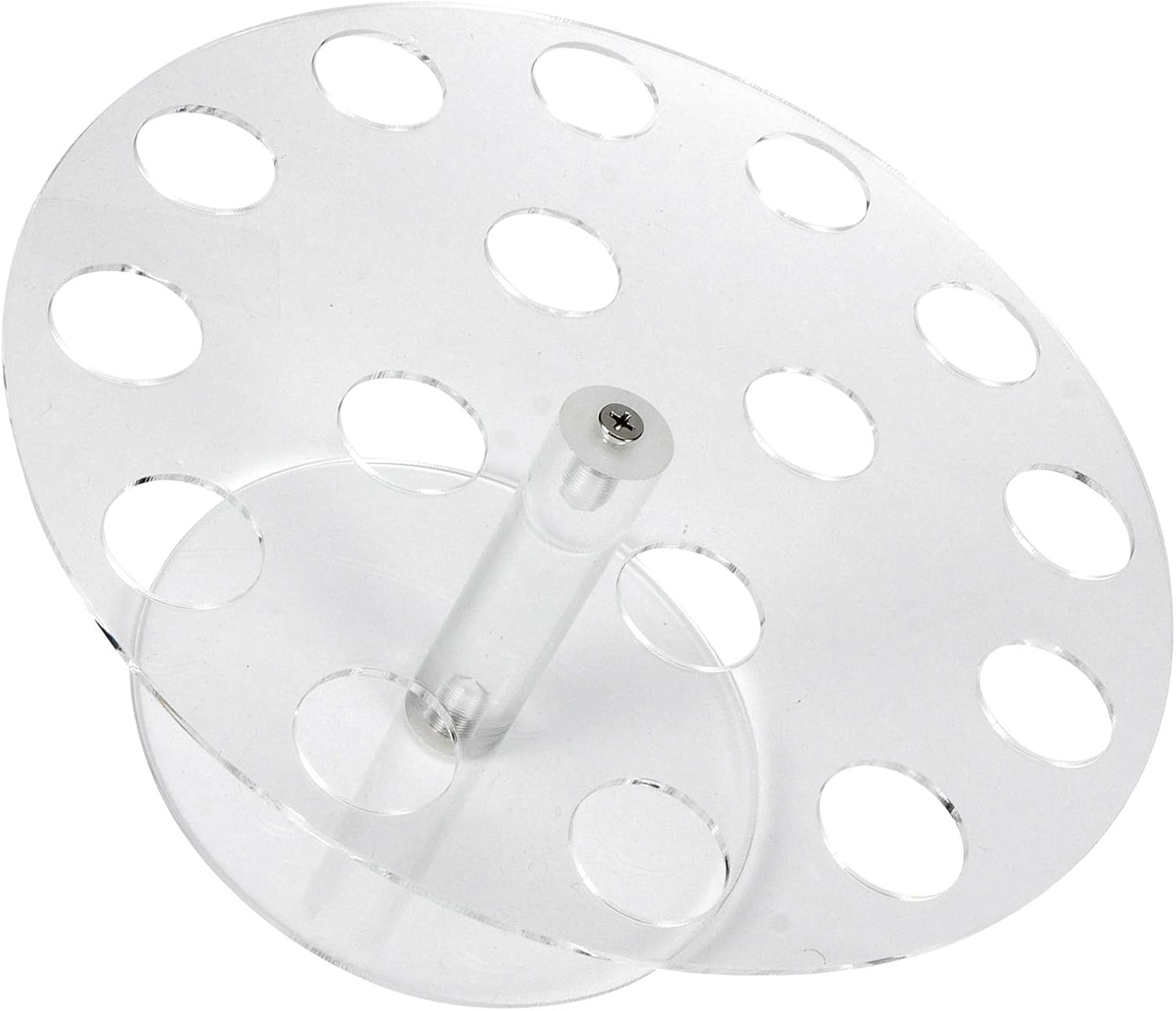 Eiswaffelhalter Aus Transparentem Acryl Mit 16 Löchern, Handbetriebener Popcorn-waffelständer Mit Kompaktem Sockel Für Partys Und Andere Zwecke