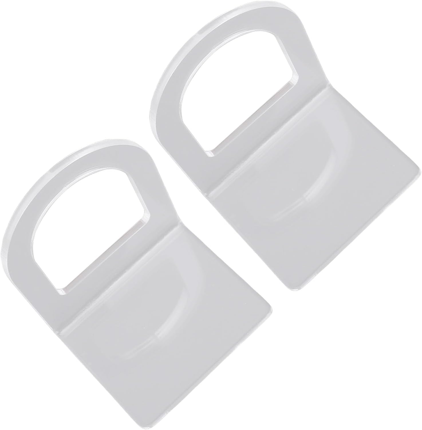 Acryl-spülbeckenbürstenhalter Mit Glänzendem, Transparentem Design Für Die Küchenorganisation, 4er-pack Selbstklebende Bürstenhalter Zur Aufbewahrung Von Schwämmen Und