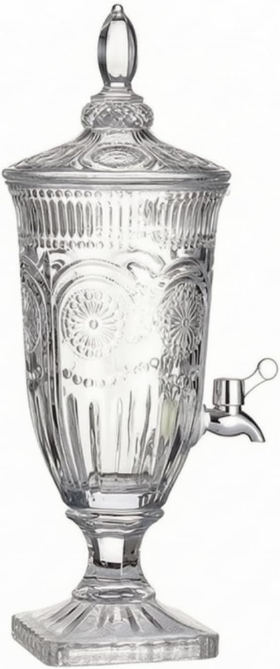 Dekorativer Getränkespender, Getränkespender Aus Lebensmittelechtem Glas, Getränkebrunnen Für Hochzeiten Und Küchen, 2 L