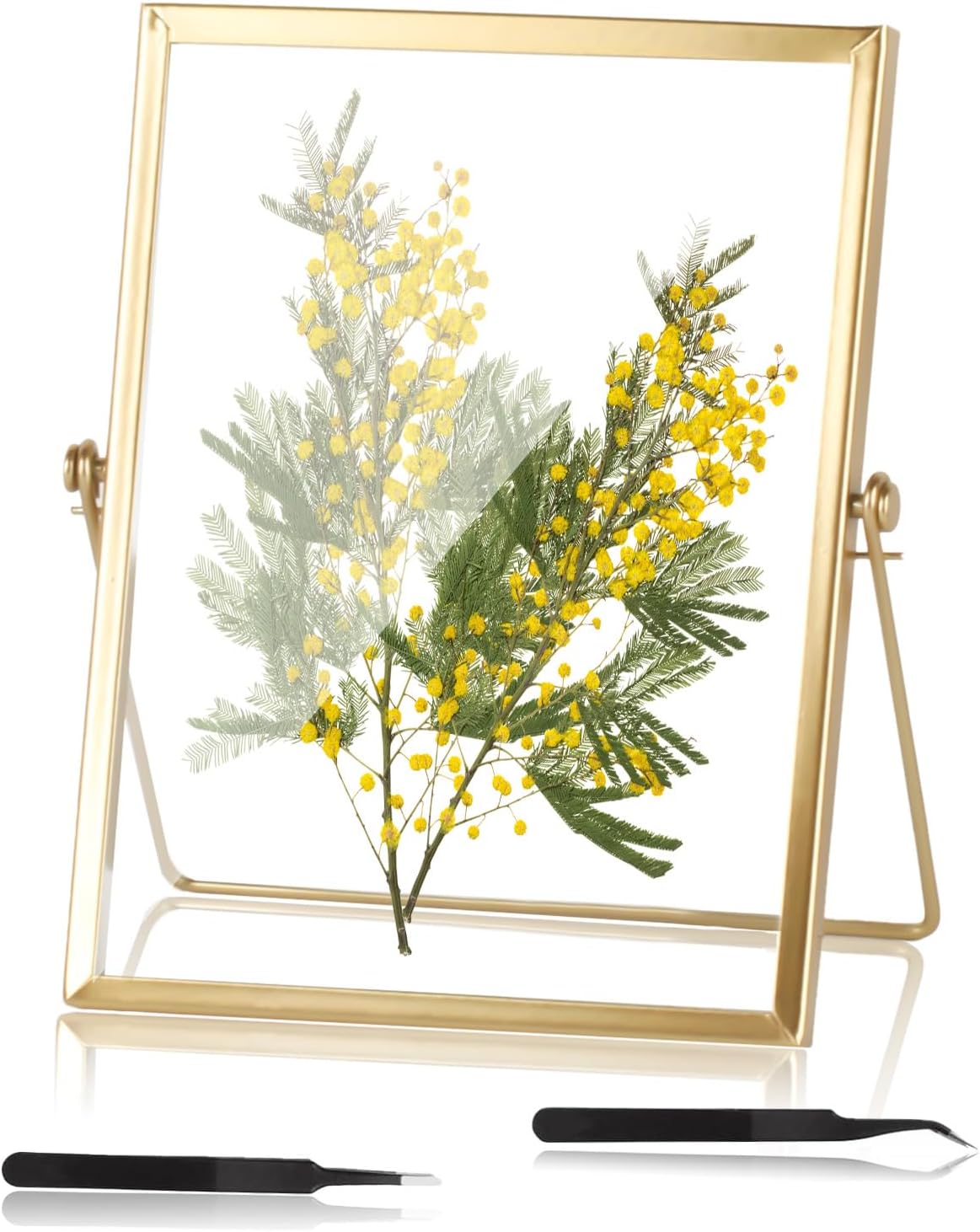 Transparenter Rahmen, 15 X 20 Cm, Moderner Goldener Fotorahmen, Glasrahmen Für Gepresste Blumen, Transparenter Schwebender Fotorahmen Für Poster, Fotos, Urkunden, Tisch- Und Wanddekoration