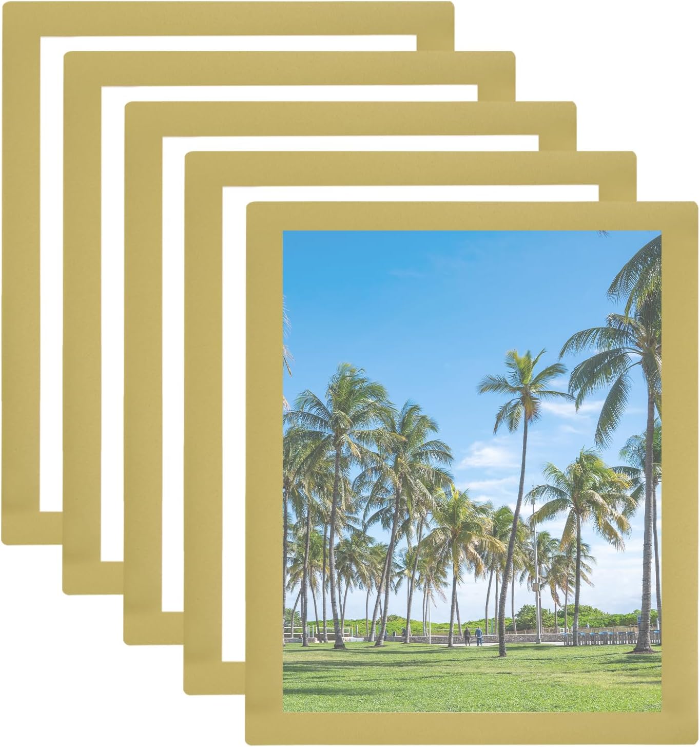 Magnetische, Selbstklebende Bilderrahmen Im A5-format (23,8 X 17,7 Cm), Gold