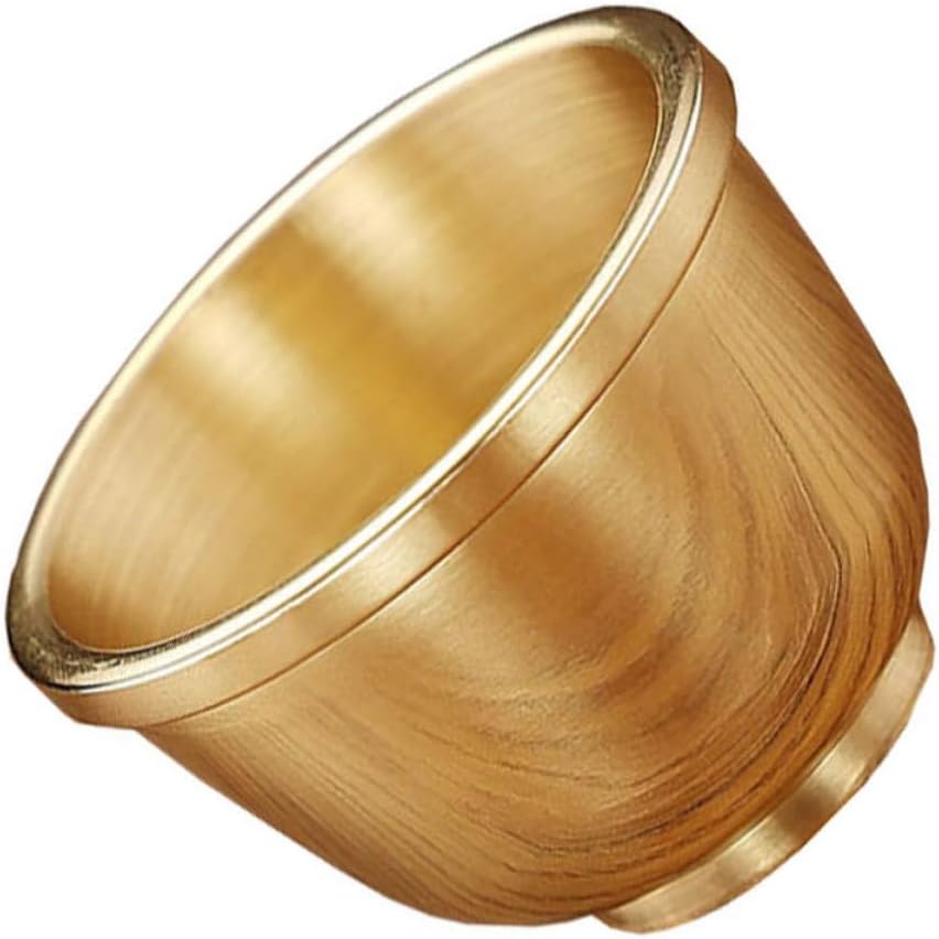 Buddhistischer Wasserbecher Aus Goldenem Kupfer, Wiederverwendbares Opferaccessoire