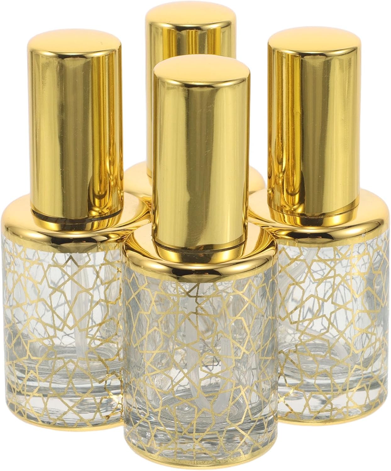 Set Mit 4 Glas-parfümzerstäubern, 12 Ml, Feiner Sprühnebel, Leicht Zu Reinigen, Nachfüllbar Für Reisen Und Den Täglichen Gebrauch