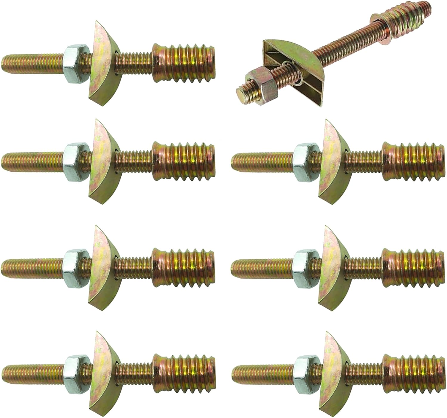 Set Mit 8 M8 X 100 Mm Verbindungsschrauben Für Arbeitsplatten, Tischbefestigungen, Thekenverbindungsschrauben, Muttern Und Unterlegscheiben, Möbelbefestigungszubehör Für Metzgerblöcke Und