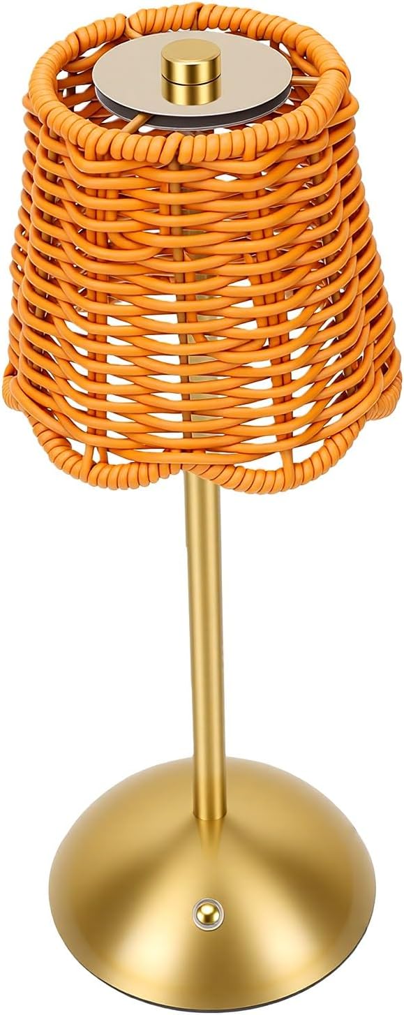 Rattan-tischleuchte, Kabellose, Wiederaufladbare Led-schreibtischleuchte