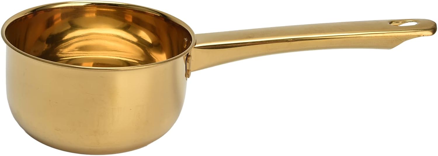 Wasserlöffel Aus Edelstahl 304, Platzsparende Schöpfkelle Mit Langem Griff, Glattem Boden Und Griffloch Zum Abwaschen In Bad Und Küche
