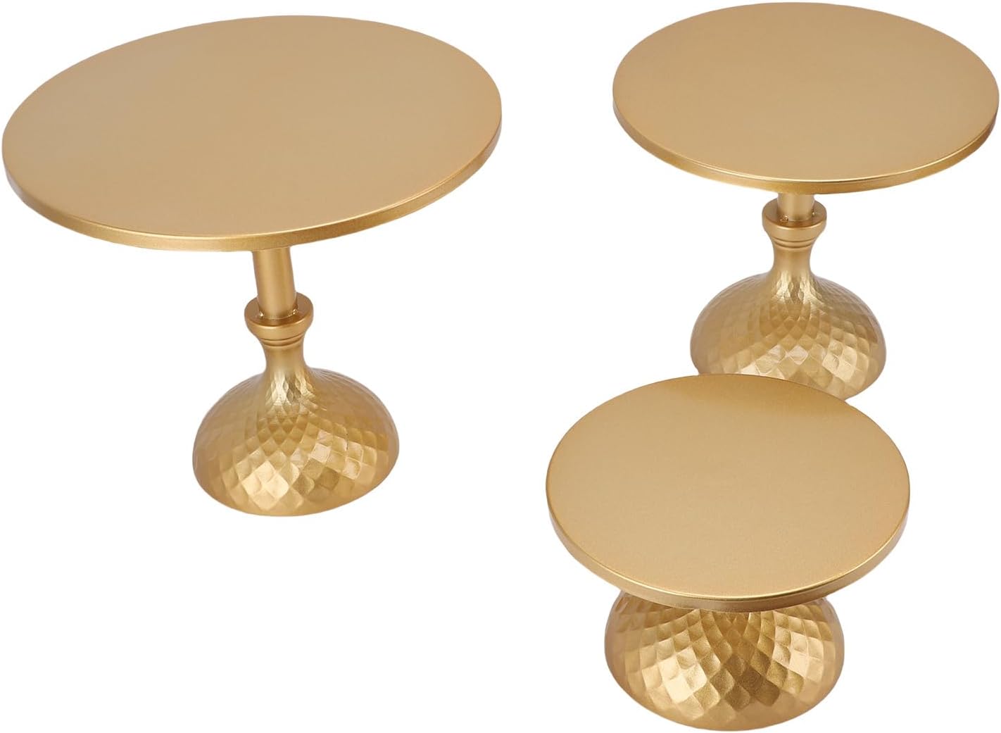 Elegante Runde Goldene Tortenplatte