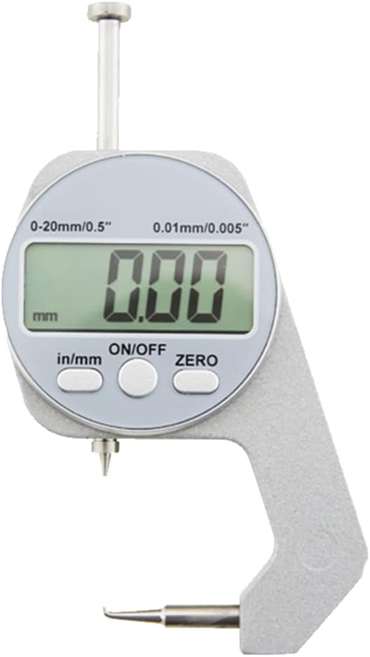 Digitales Dickenmessgerät Mit Lcd-anzeige, Metrisches Mikrometer, Wanddickenmessgerät, 0–20 Mm, Abgewinkelte Ausführung