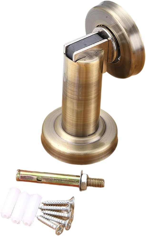 Wandmontierter Türstopper Aus Stahl 5x9,8cm, Massiver Befestigungsstopper (qinggu)