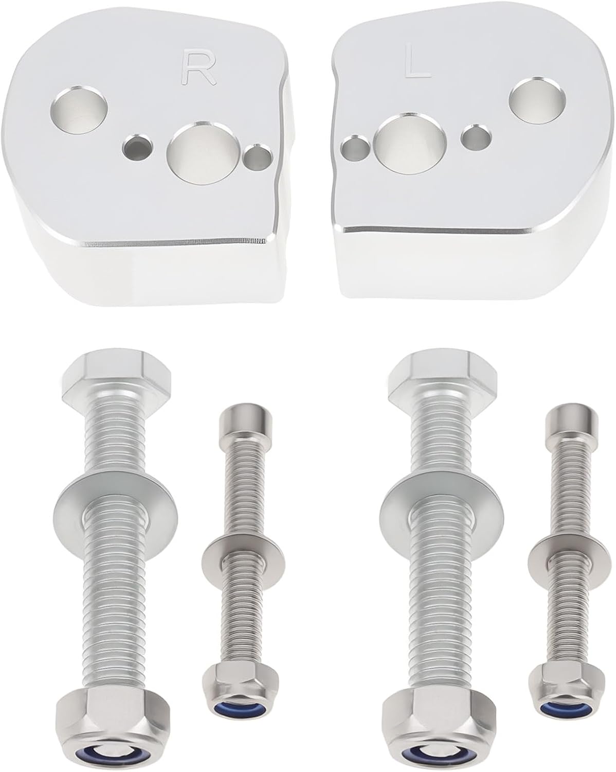 Paar 25-mm-motorradlenkerklemmen, Kompatibel Mit Yamaha Fjr1300 (2006–2020) – Silber