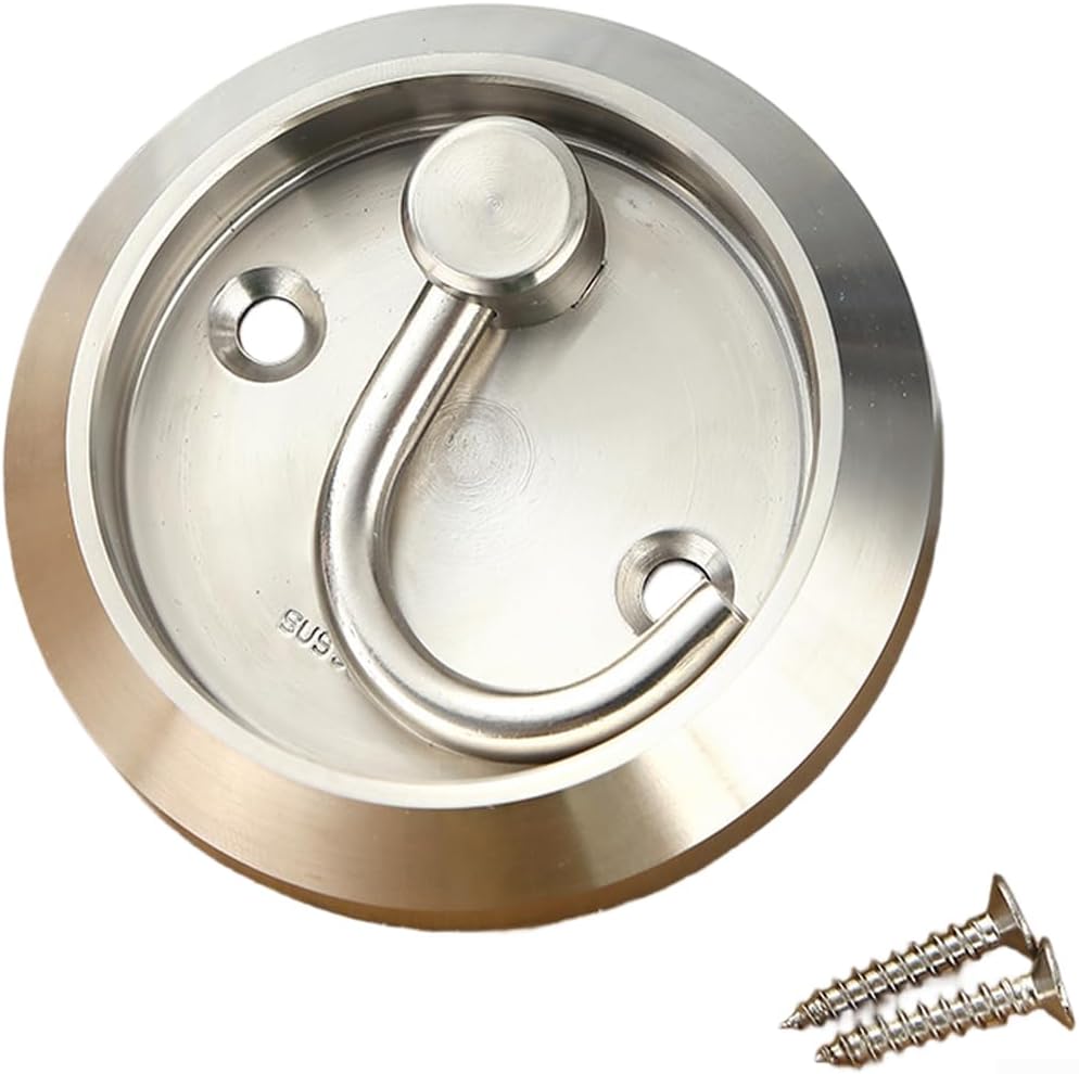 Edelstahl-wandhaken 7,2 Cm, Unsichtbar Drehbar (304 Silber)