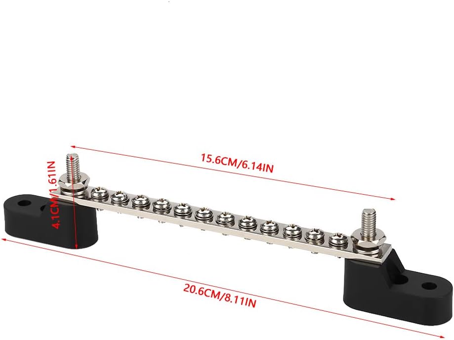 Hochstrom-stromverteilerblock, 12-polig, 12–48 V, 100 A, Stromverteilung Für Lkw, Busse, Boote