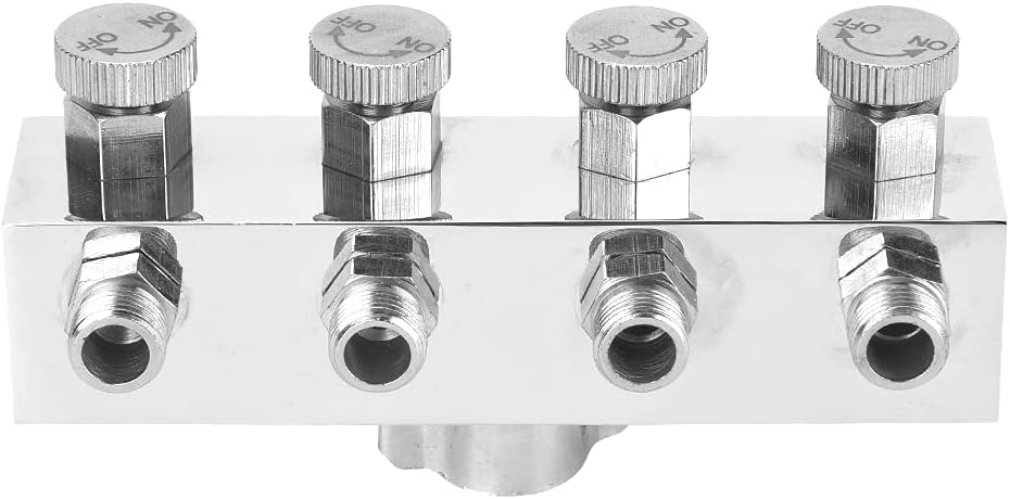 Multifunktionaler Airbrush-schlauchverteiler Aus Aluminium, Airbrush-adapter, Montagezubehör 1 - Werkzeuge & Heimwerken/elektro & Werkzeuge/elektro & (t1-4 1 Bis