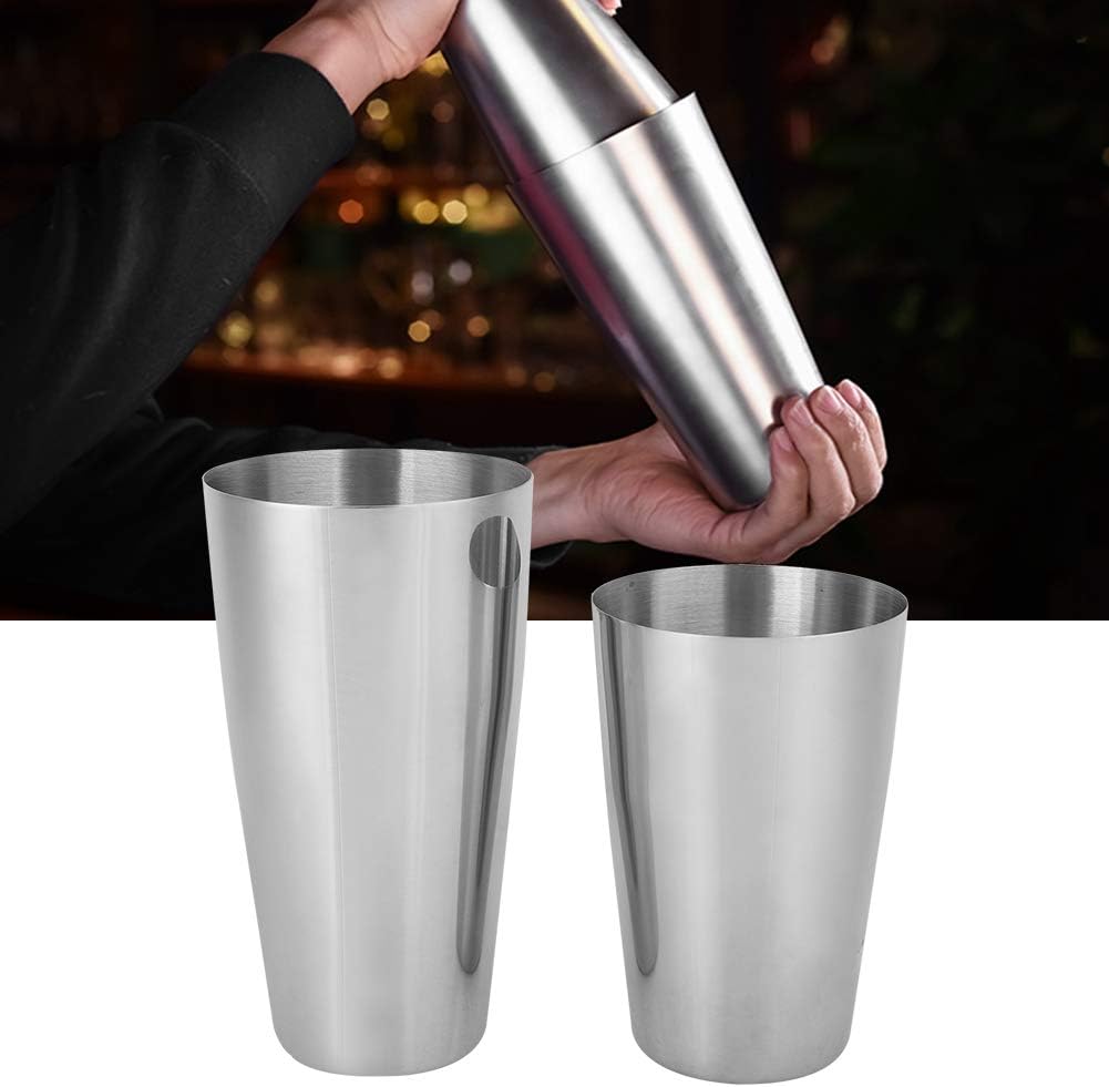Professionelles Edelstahl-barkeeper-set – 750-ml- Und 550-ml-mixbecher Mit Auslaufsicherem Design