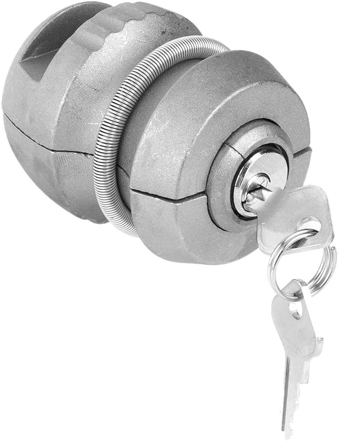 Hochbelastbares Anhängerkupplungsschloss Aus Aluminiumlegierung Für Pkw Und Lkw, Universell Passend Mit 2 Schlüsseln, Diebstahlschutz Für Mehr Sicherheit Beim Anhängerbetrieb