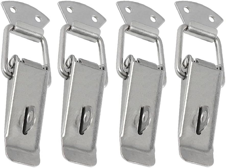 Stahl-knebelverschluss, 4 Stück, Mit Vorhängeschlossloch (201 Medium)