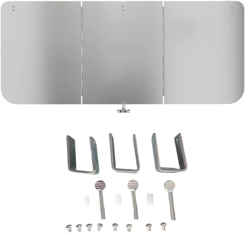 Aluminium-wärmereflektorplatte Für Terrassenheizstrahler – Faltbarer Windabweiser Für Propangas-pilz- Und Pyramidenheizstrahler – Alternative Aus Aluminiumfolie