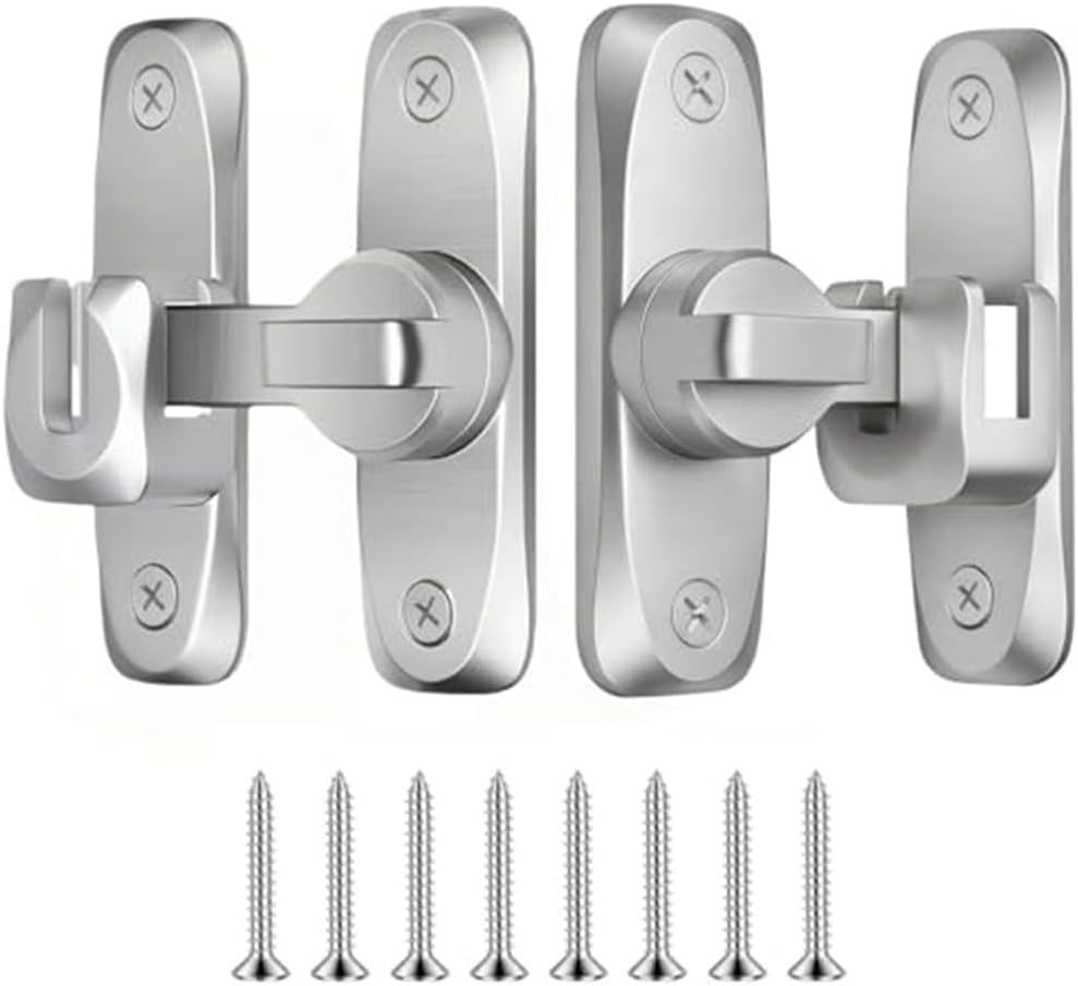 Schiebetürriegel, 2er-pack, 90°-klappverschluss