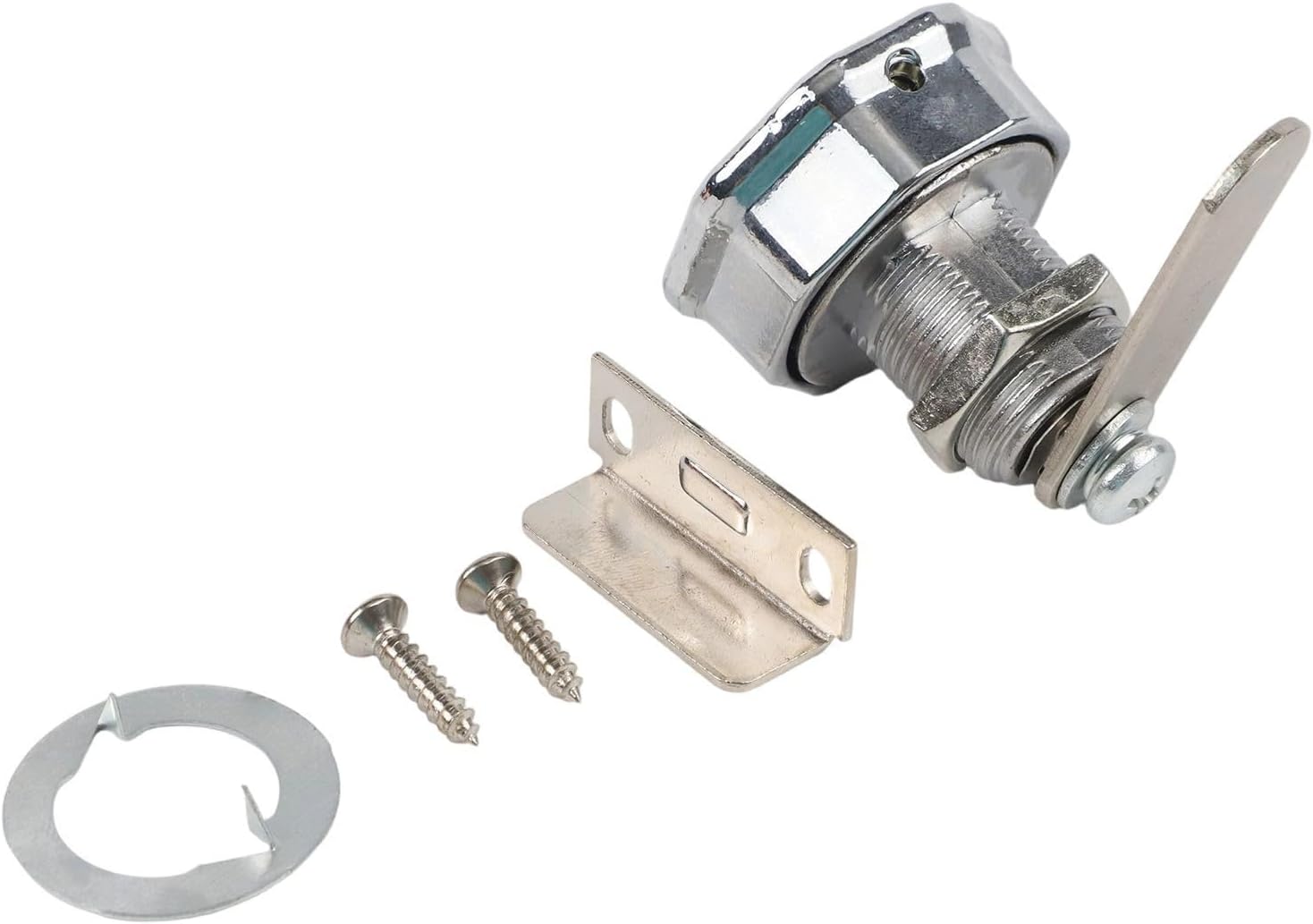 Mechanisches Zinkschloss Für Schränke Und Schubladen, 12 Mm (silber)