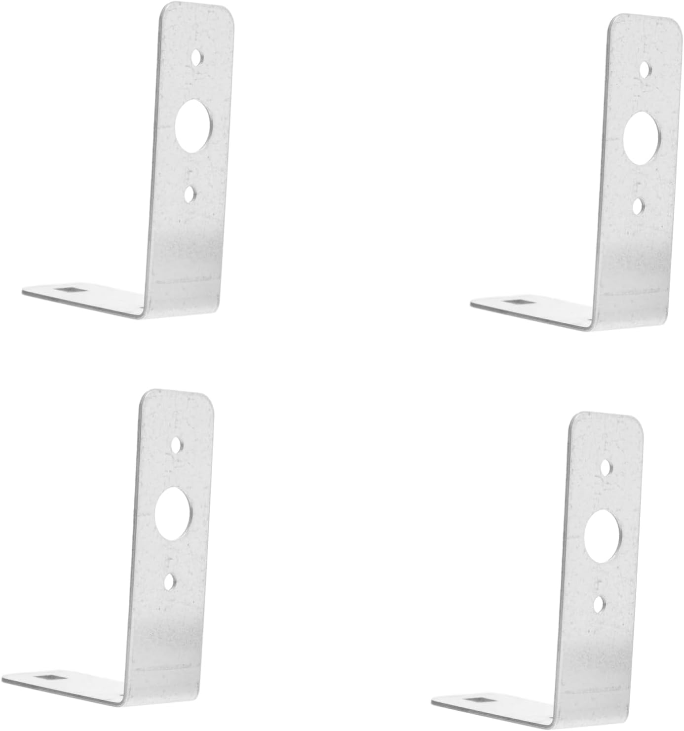 4er-set Anhänger-rücklichthalterungen, Verzinktes Eisen, Silber