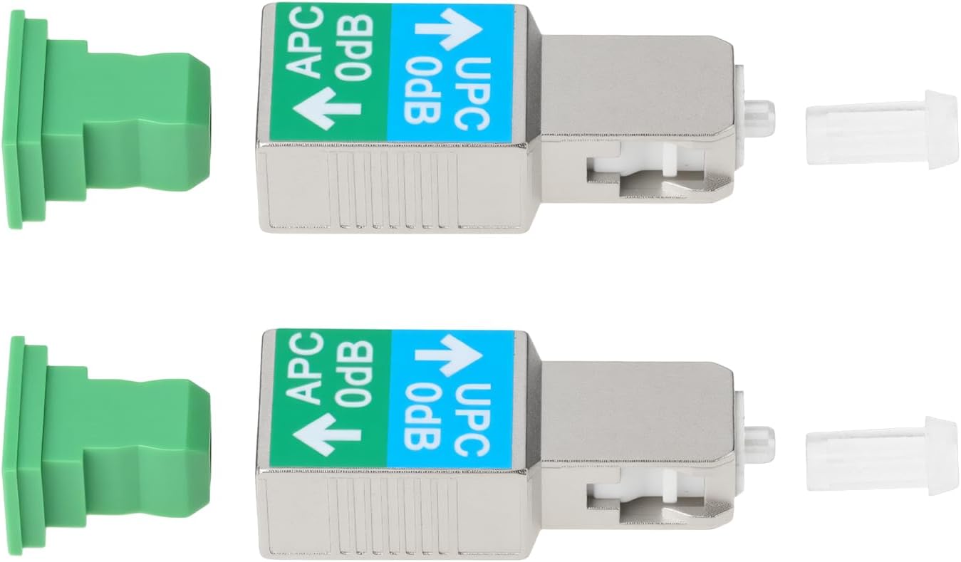 Packung Mit 2 Verlustarmen Keramik-glasfaseradaptern (sc Upc-stecker Auf Sc Apc-buchse), 1200–1600 Nm
