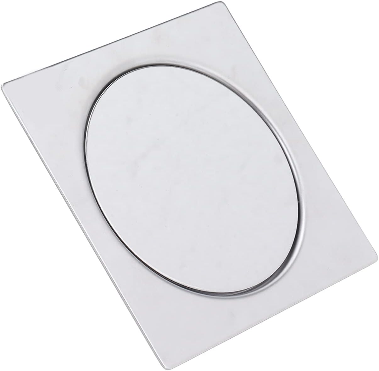 10x10cm Edelstahl-fußpedal-bodenablauf Für Badezimmer Mit Rückprallmechanismus