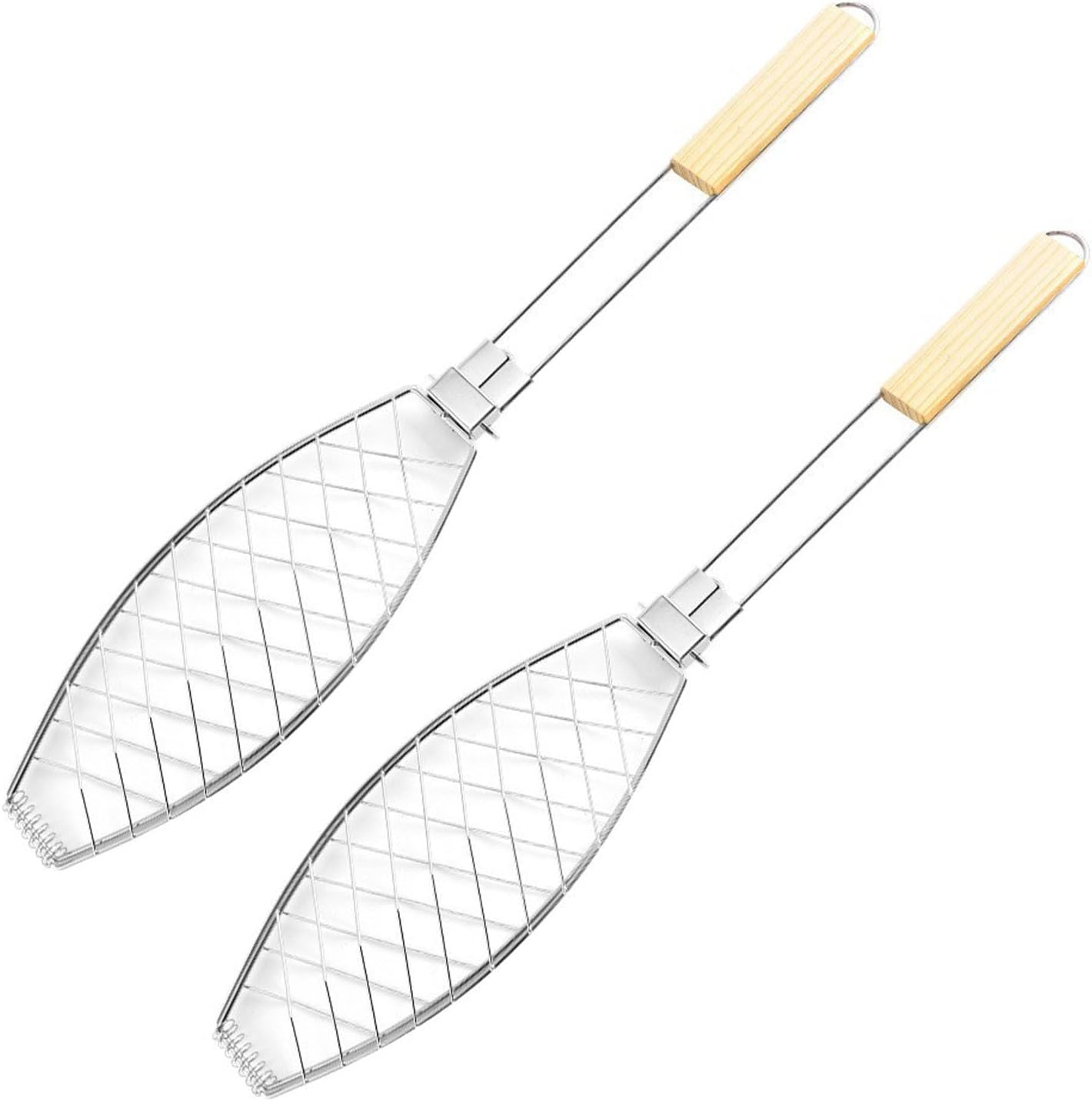 Abschließbarer Fischgrillkorb, 2 Stück