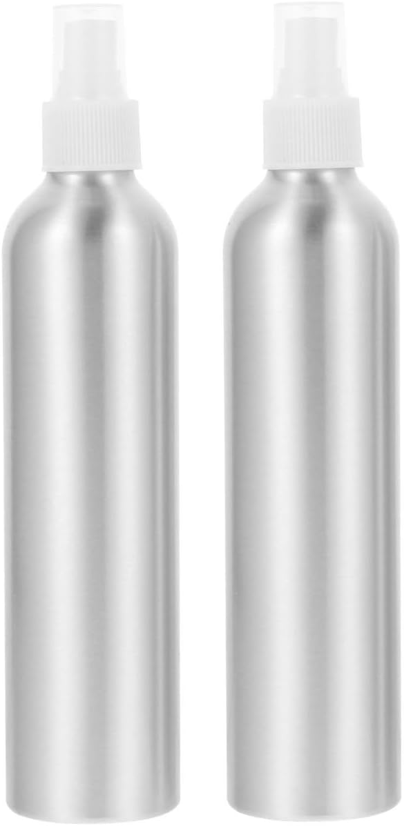 2er-packung Mit 300-ml-sprühflaschen Aus Silbernem Aluminium, Wiederbefüllbar, Einfach Zu Verwenden Für Yogataschen Und Outdoor-aktivitäten