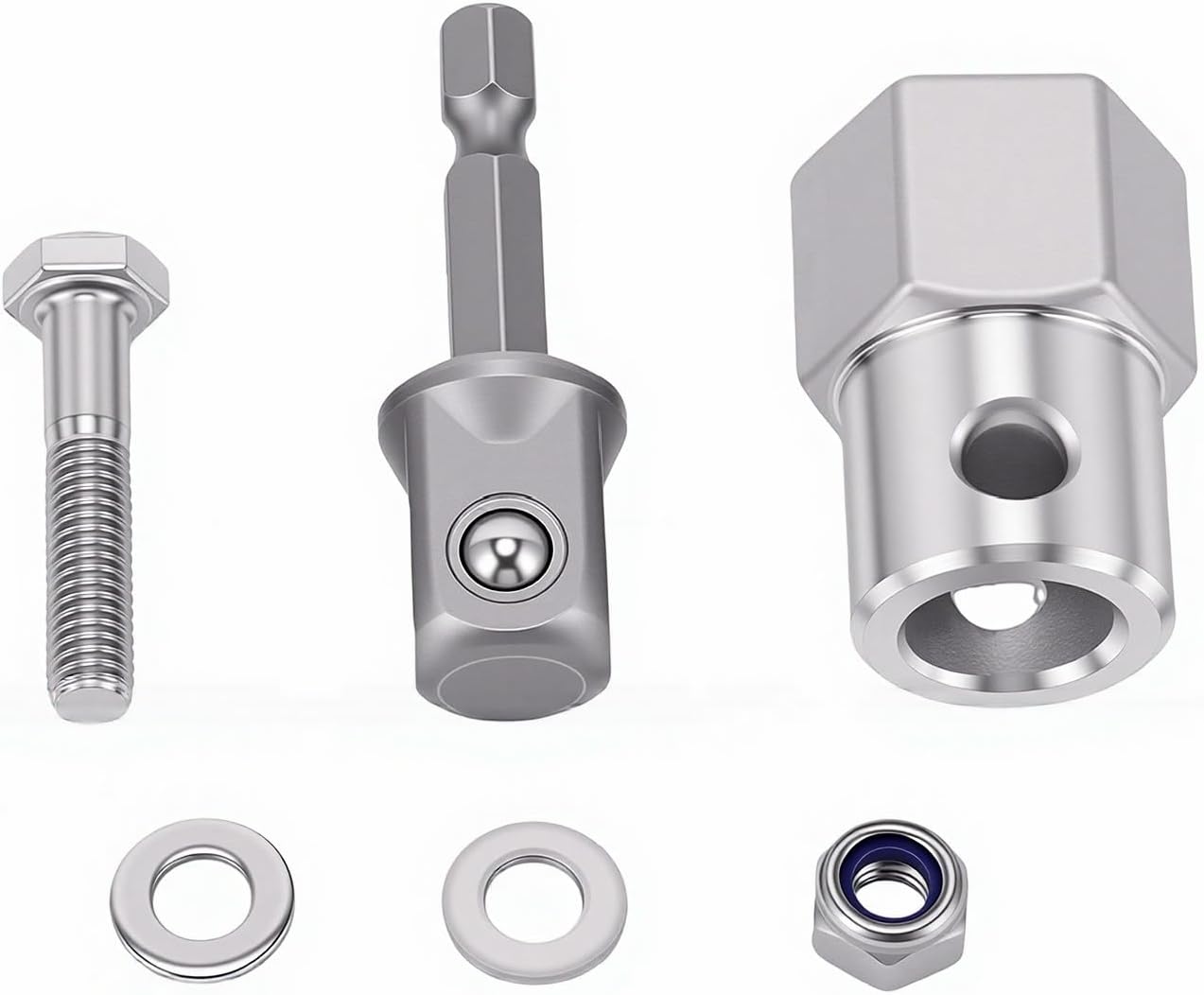 Handkurbel-bohrschrauberadapter Für Anhängerstütze, Kabellose, Oben Montierte Anhängerstütze, Obenliegendes Design Aus Edelstahl 304