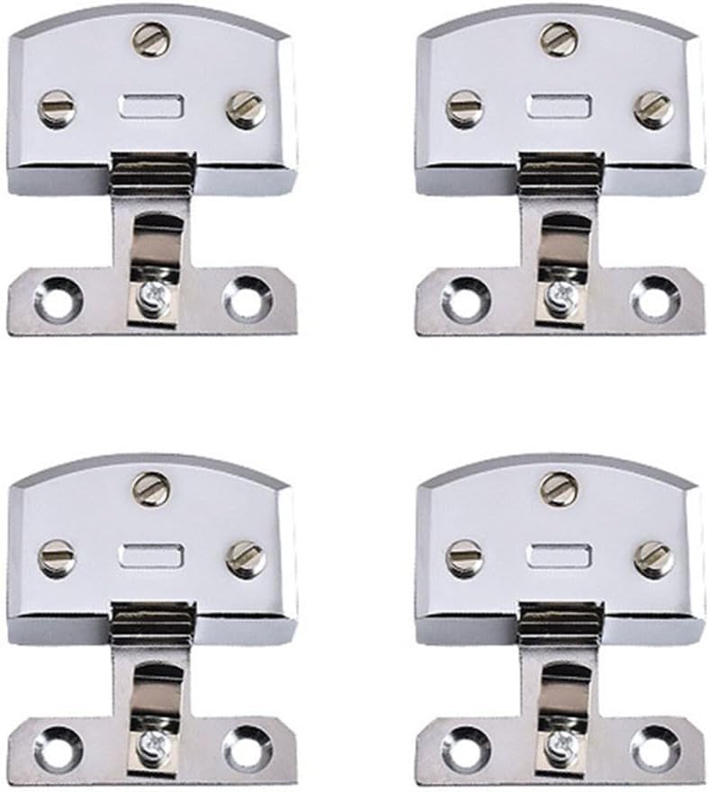 4 Stück Scharniere Aus Zinklegierung Für Glas, 5-7 Mm, Für Schranktüren